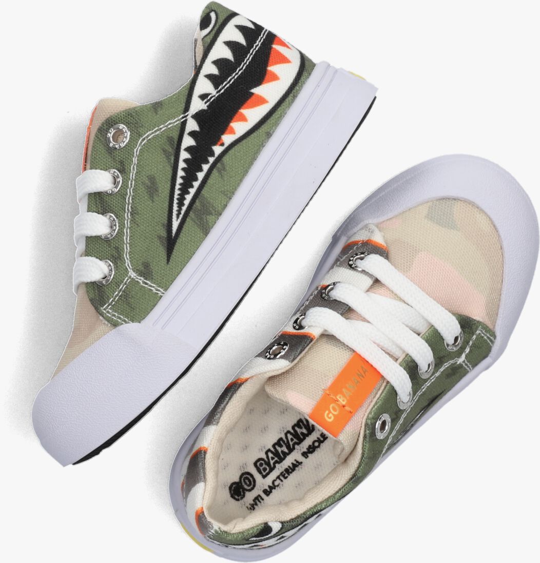 GO BANANAS groene go bananas lage sneakers shark