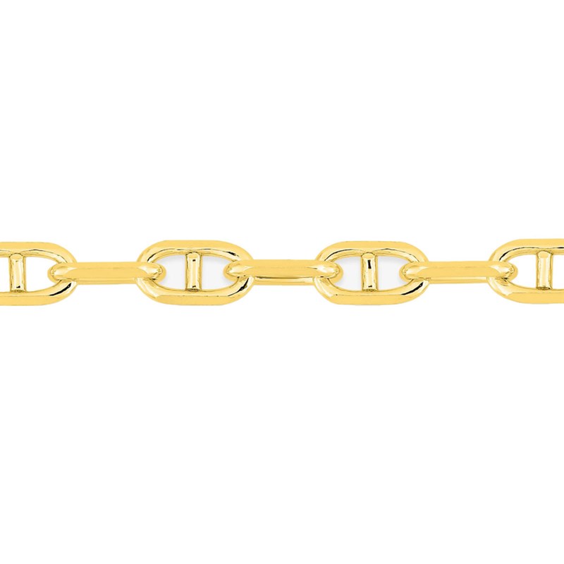 Bracelet Mixte 18 cm - Forçat Marine - Or 18 Carats - Largeur 3 mm