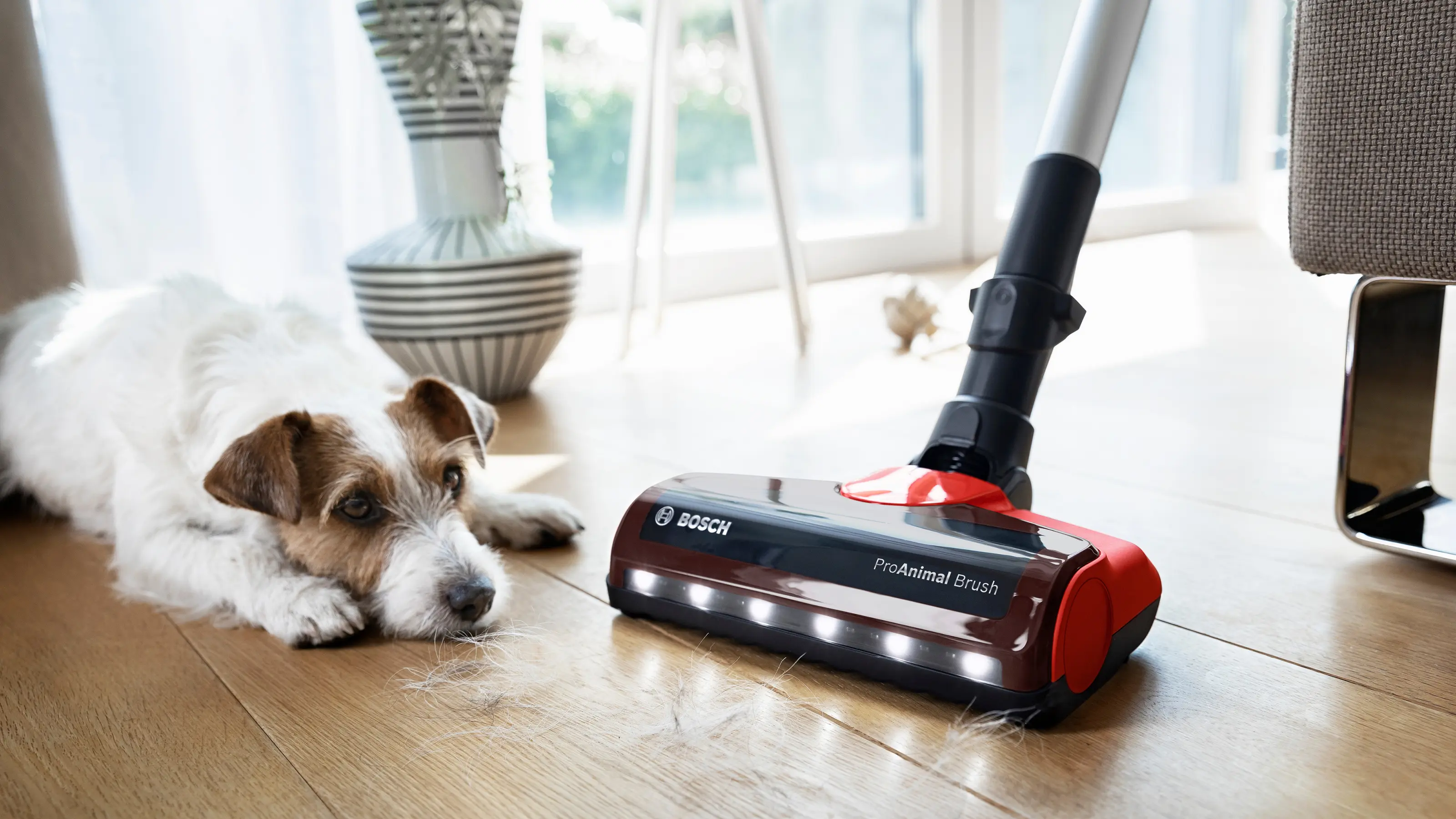 Draadloze steelstofzuiger Unlimited 7 ProAnimal Rood BCS711PET