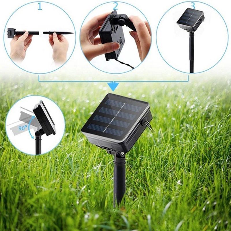 Solar - Lichtsnoer - Warm Wit - Holly - 22 Meter - 200 LEDs - Kerstverlichting - Tuinverlichting op Zonne-energie