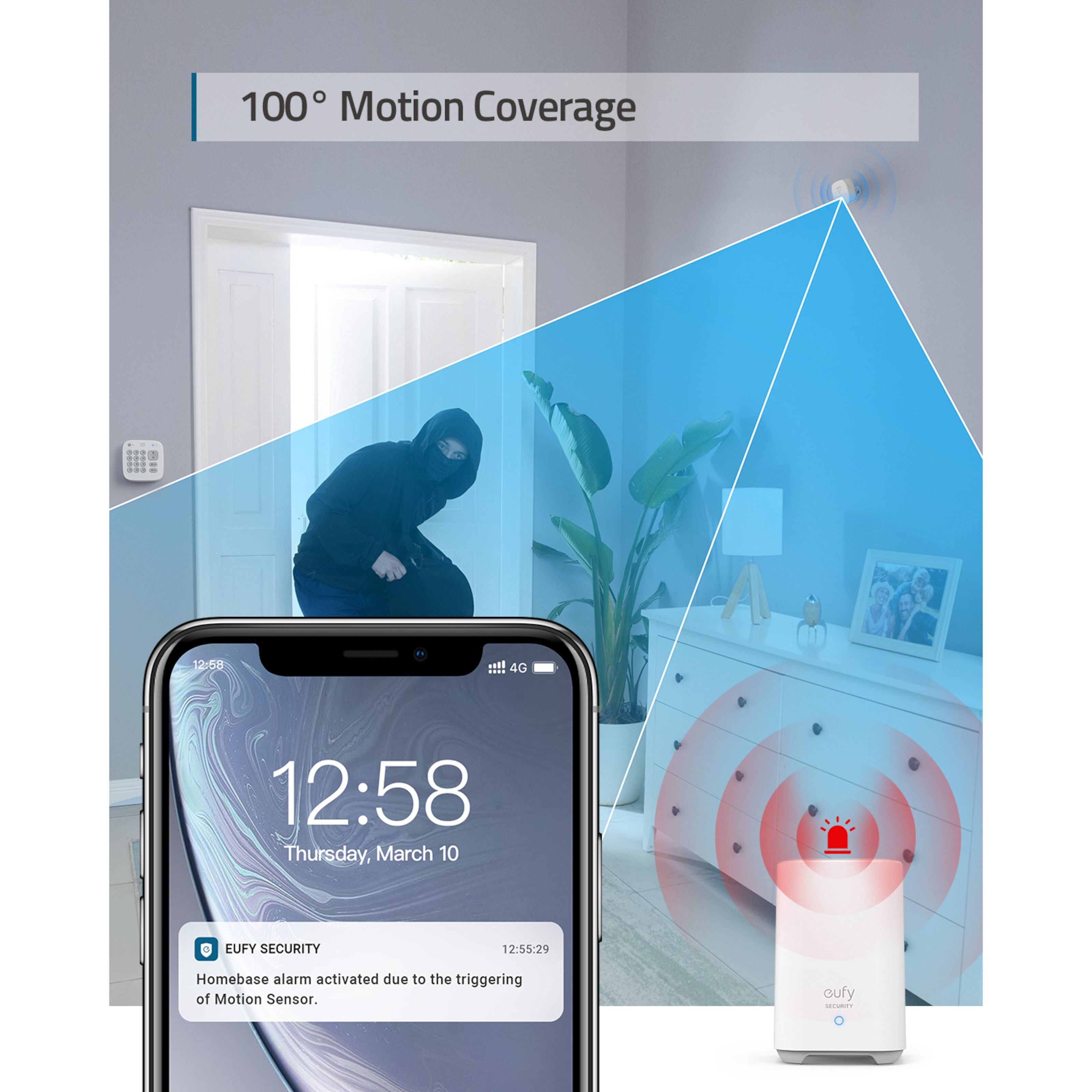 Eufy Security Hjemmealarm - 5 deler