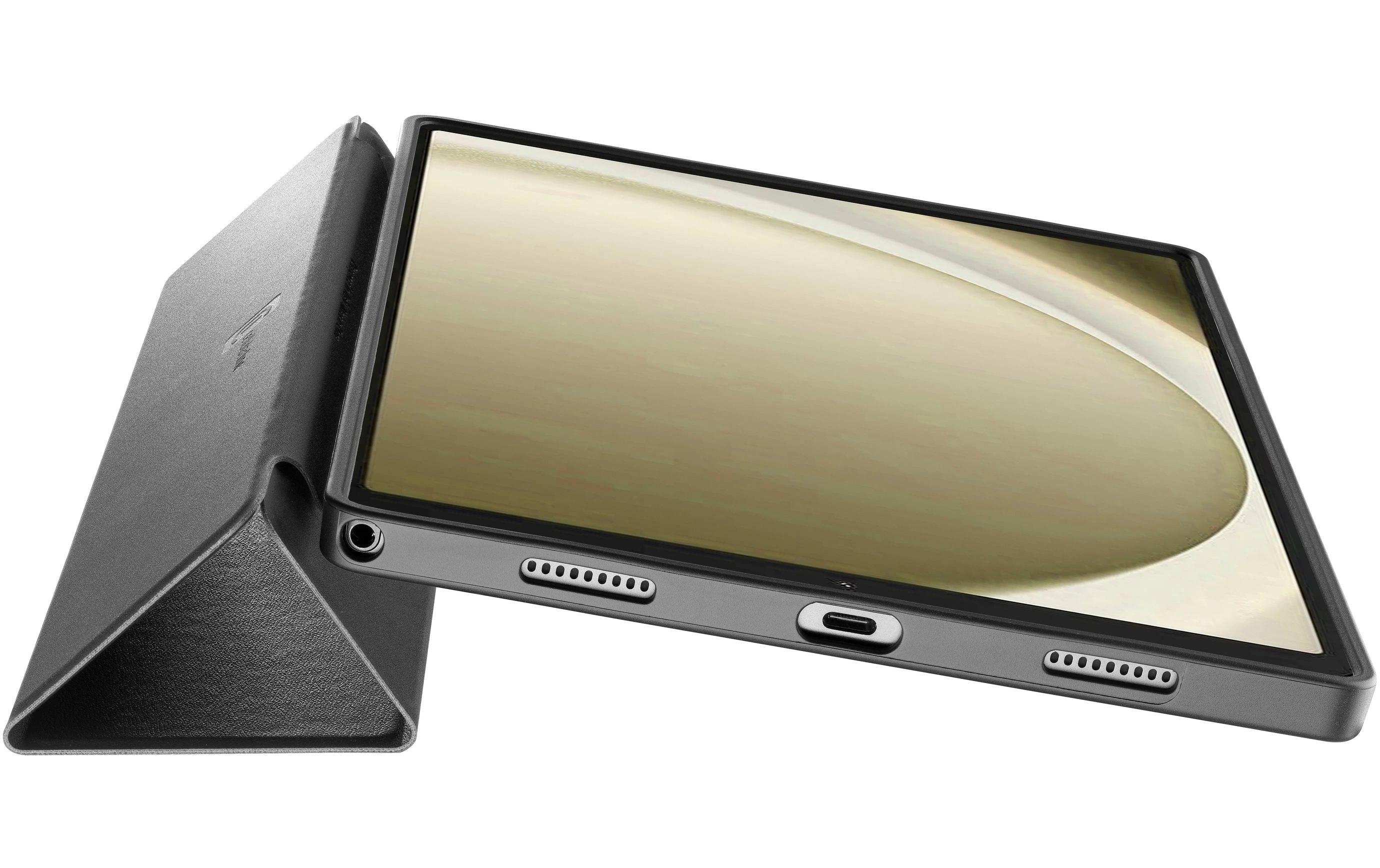 Tablet Book Cover Compact Case SchwarzSchutzhülle mit Ständer für Samsung Galaxy Tab A9+ (2024)