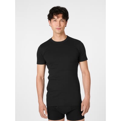 Herren-American-Shirt, Schwarz