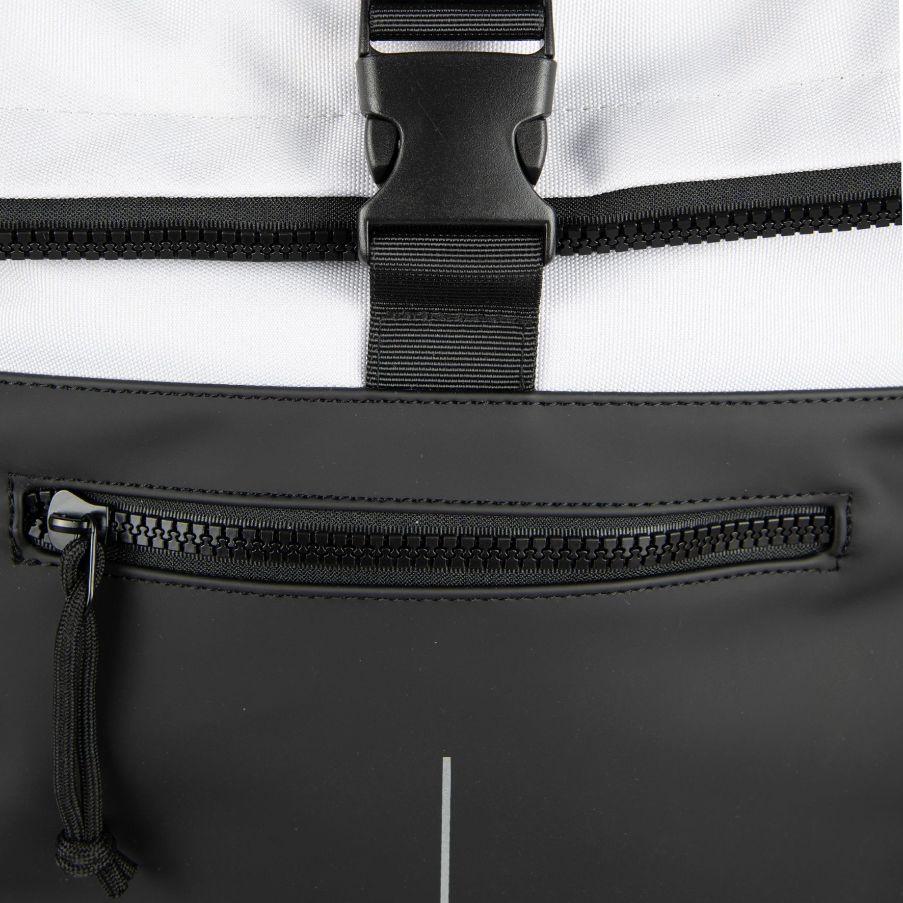 New Rebels Backham New York Rolltop Backpack Black – Light Grey