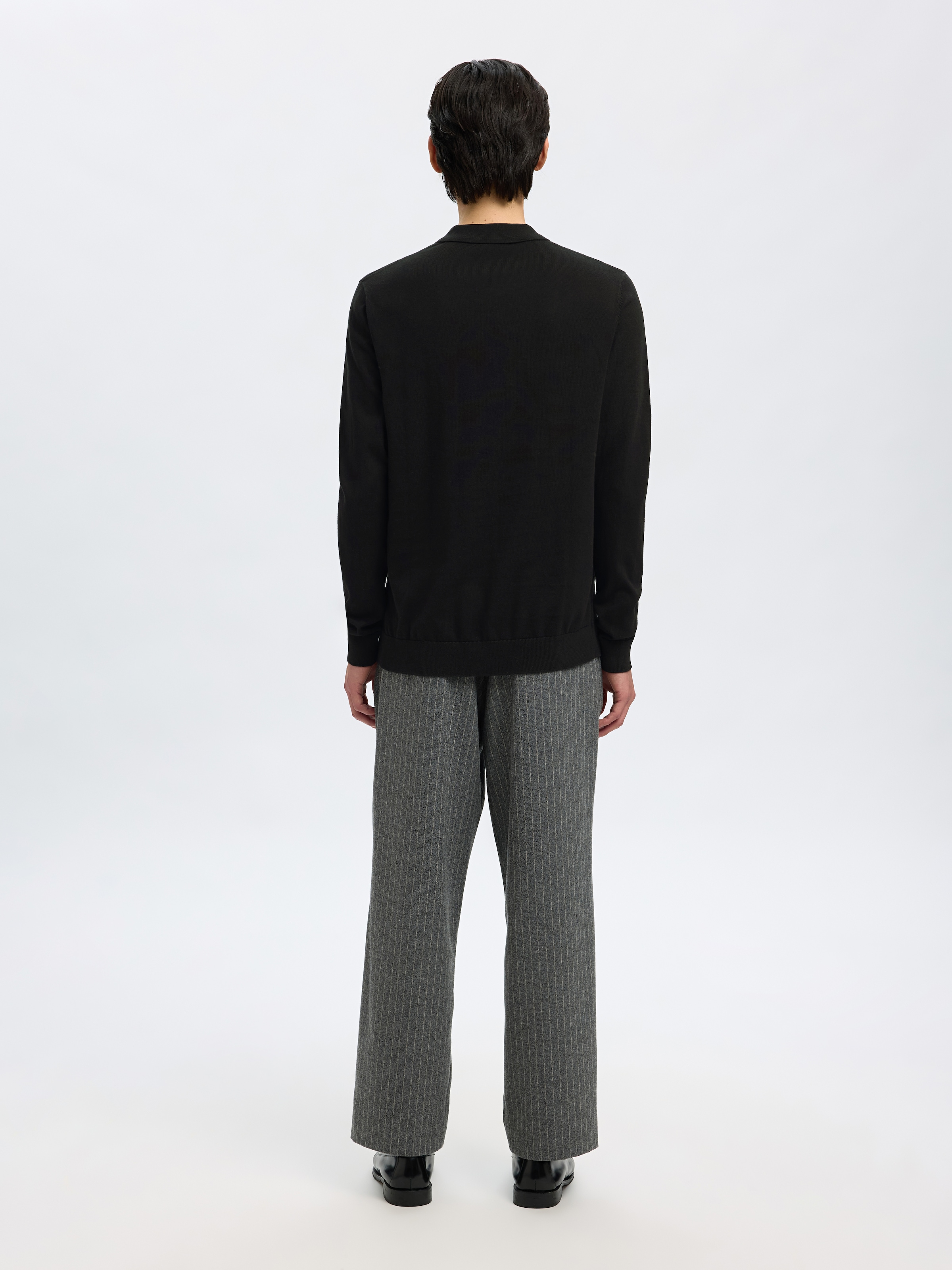 SELECTED Polokragenpullover »SLHBERG LS HALF ZIP POLO NOOS«
