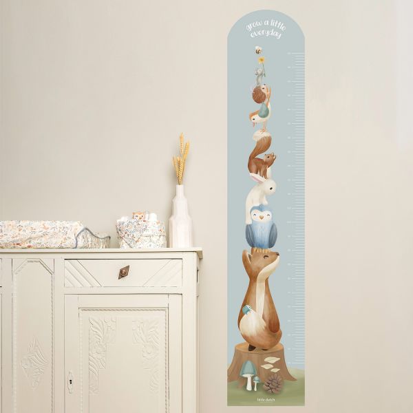 Little Dutch Groeimeter Muursticker - Forest Friends