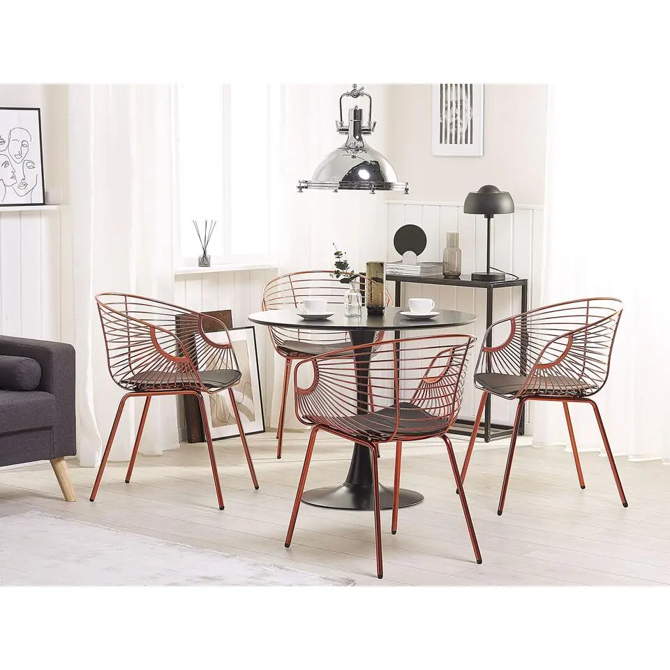BOCA - Ronde eettafel - Zwart - 90 cm - MDF