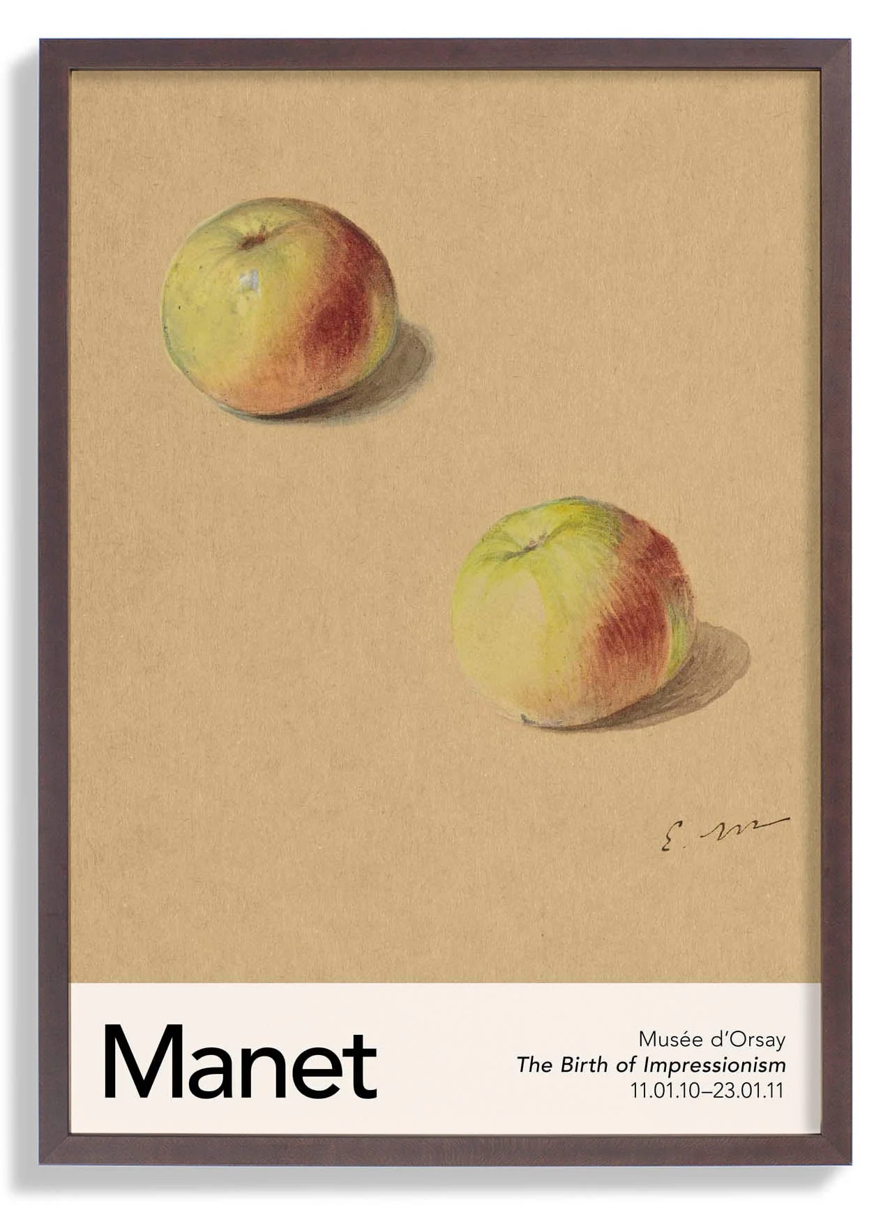 Zwei Äpfel von Manet Ausstellung