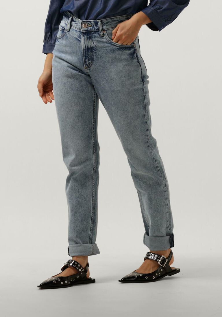 LEE blauwe lee mom jeans rider jeans washed in light