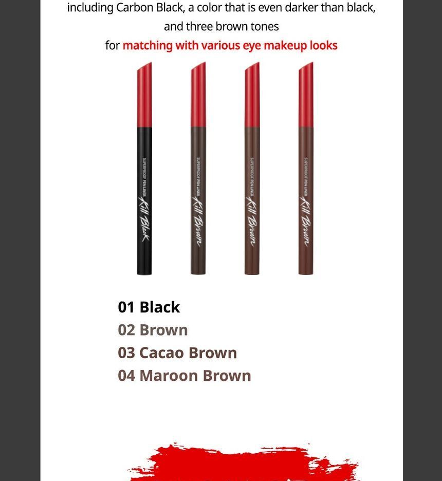 CLIO - Superproof Pen Liner - 4 Kleuren