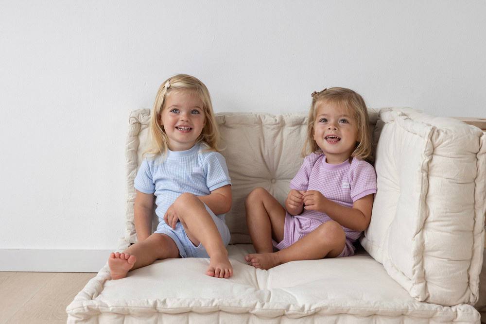 Feetje Feetje Shortama wafel - Summer Special lila