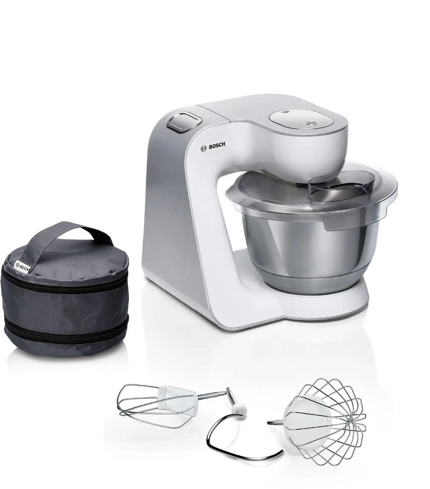 Serie 4 Keukenmachine MUM 5 1000 W Wit, Zilver