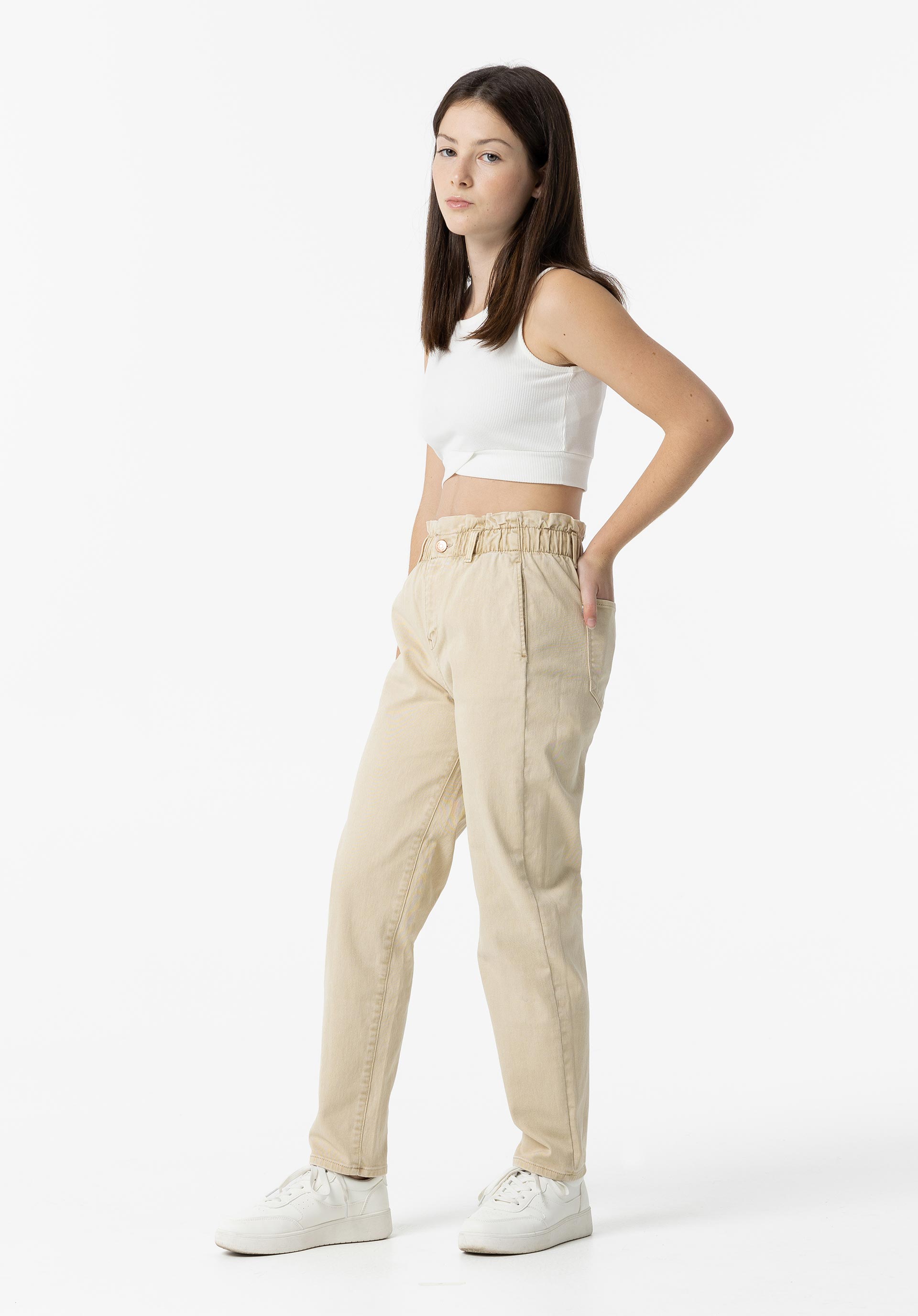 Jeans Millie Paperbag Cintura Alta
