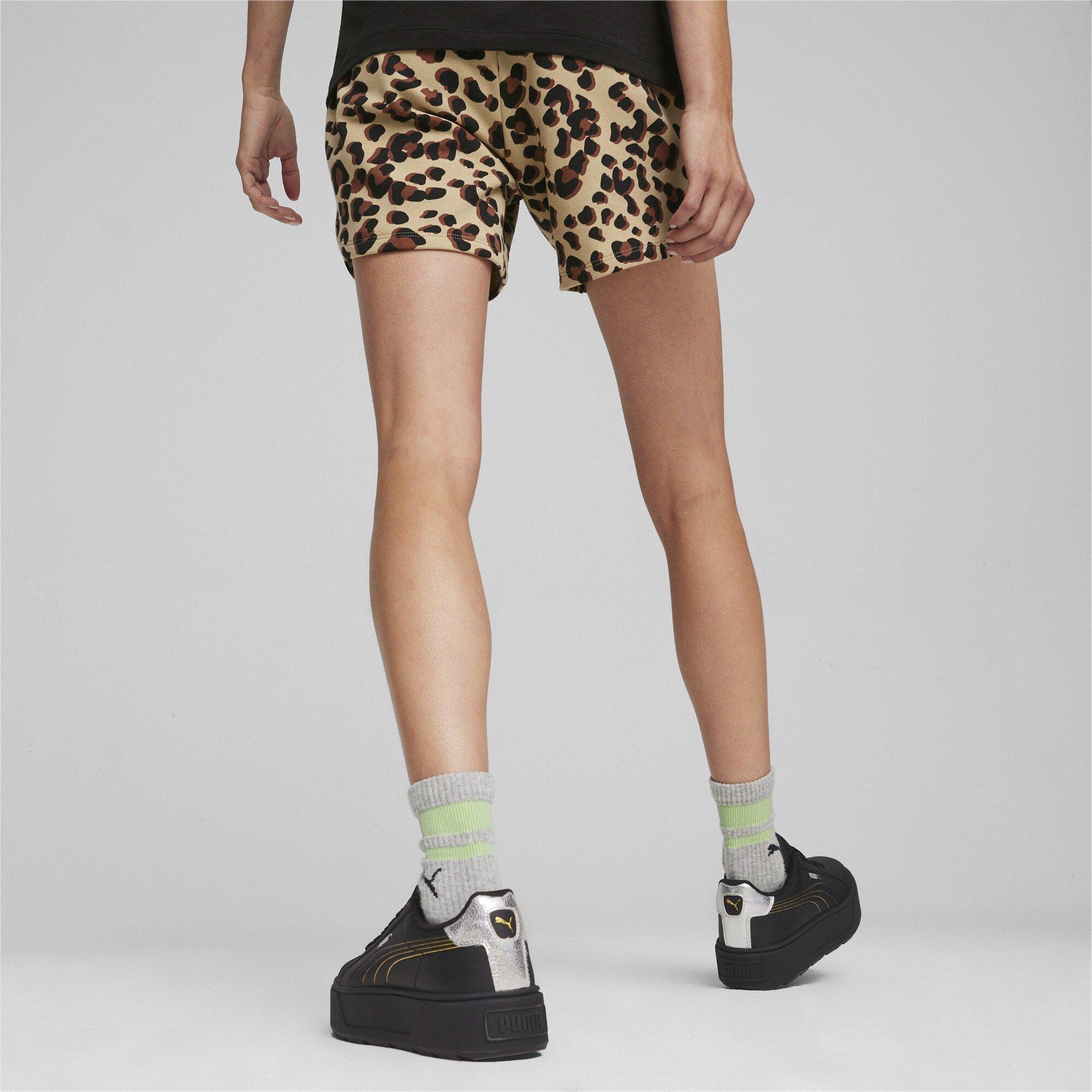 Puma Animal Print Shorts Womens