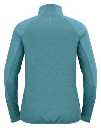 Veste Manches Longues Odlo Run Easy Warm Bleu
