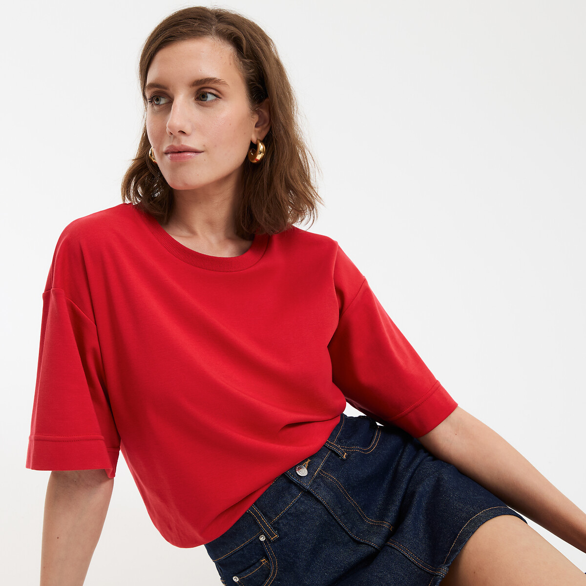 COLEÇÕES LA REDOUTE<br>T-shirt folgada, Assinatura PAUL