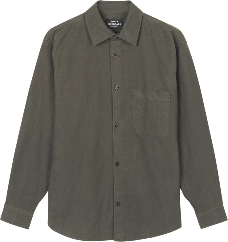Mads Nørgaard - Copenhagen Moleskin Storm Work Shirt Grøn
