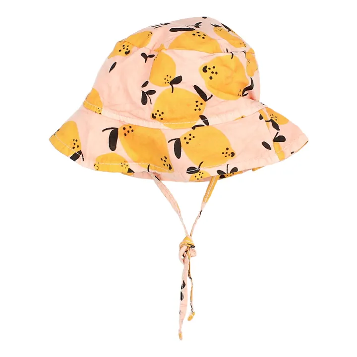 Búho Chapeau Coton Bio Citrons Bébé | Corail