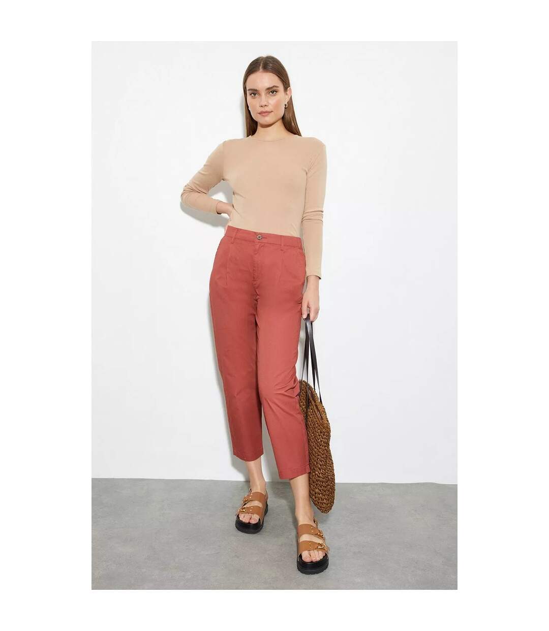 Dorothy Perkins - Pantacourt - Femme (Rouge orangé) - UTDP997