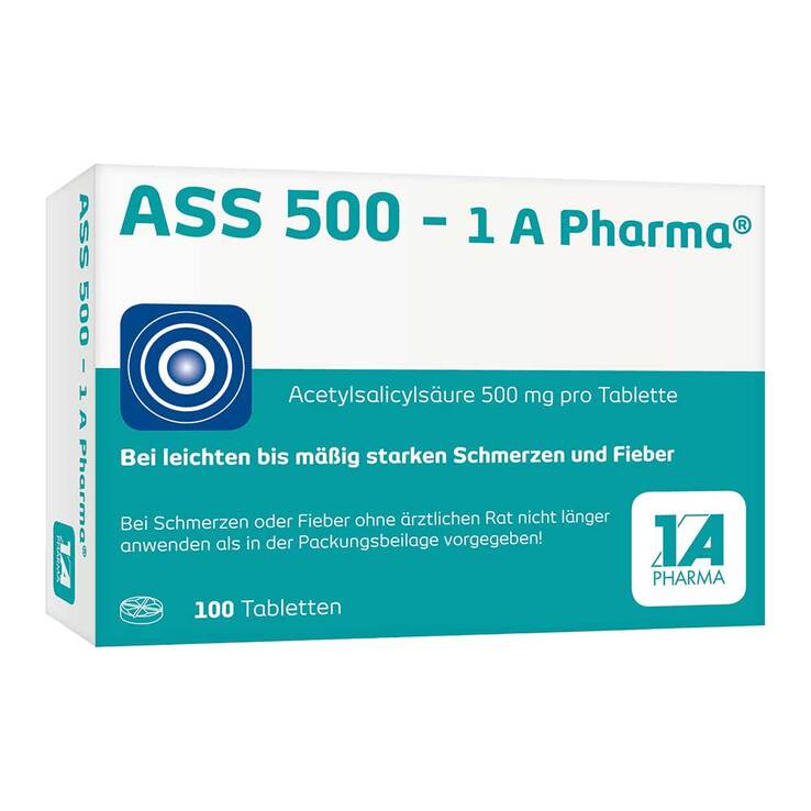 ASS 500 1A Pharma Tabletten, 100 St