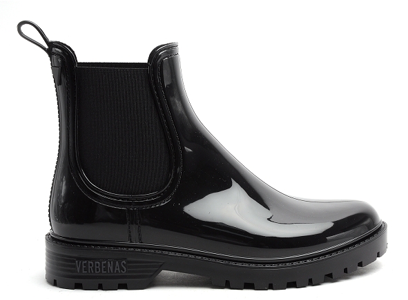 Verbenas boots bottine plates femme gaudi brillo noir