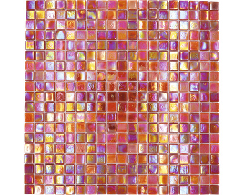Glasmozaïek GM MRY 933 31,7x31,7 cm mix rood