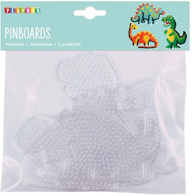 Playbox Perlebrett Dinosaurer 3-Pakk