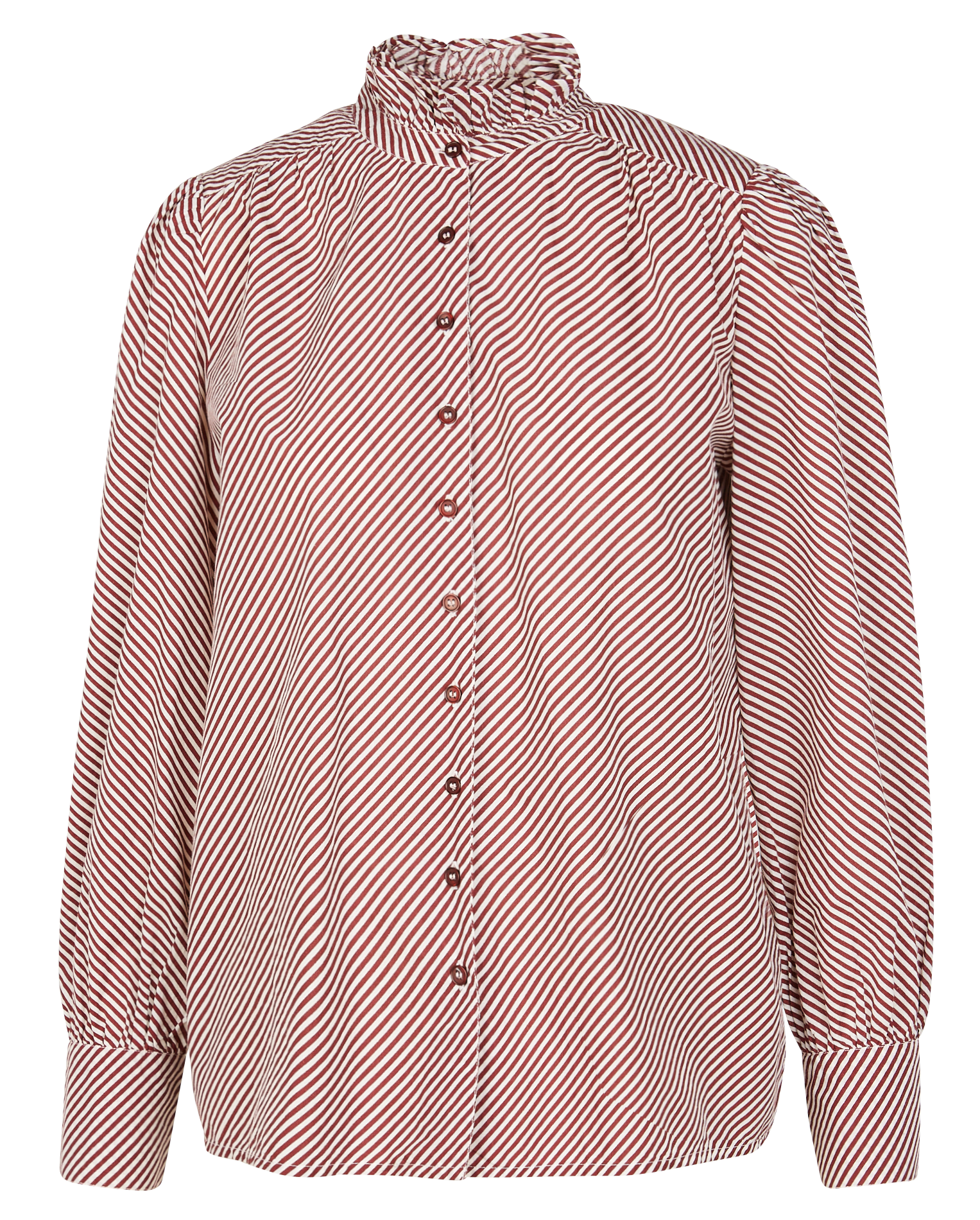 TABATHA - Chemise à carreaux en coton | Rouge