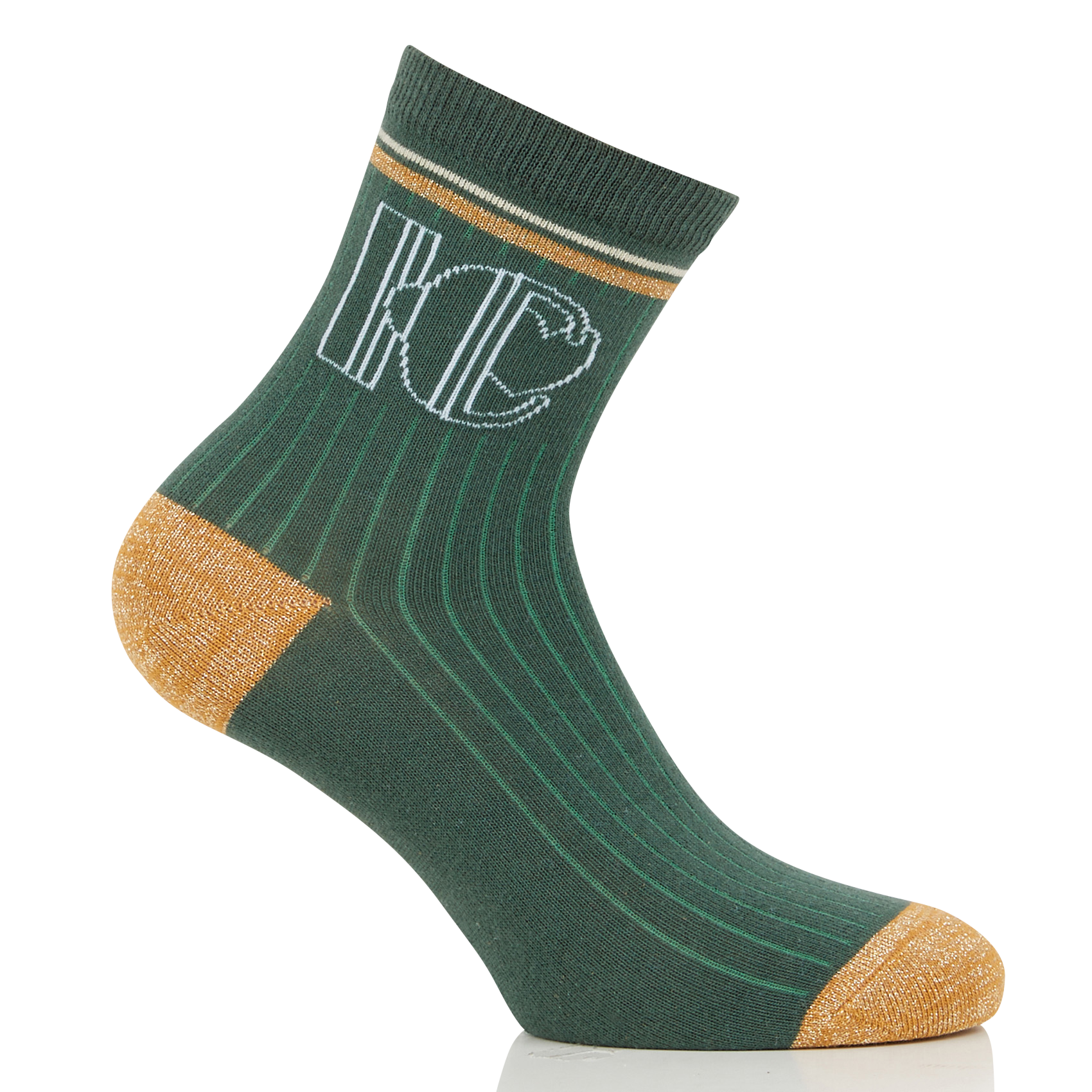 Lot de trois paires de chaussettes en coton mélangé | Vert