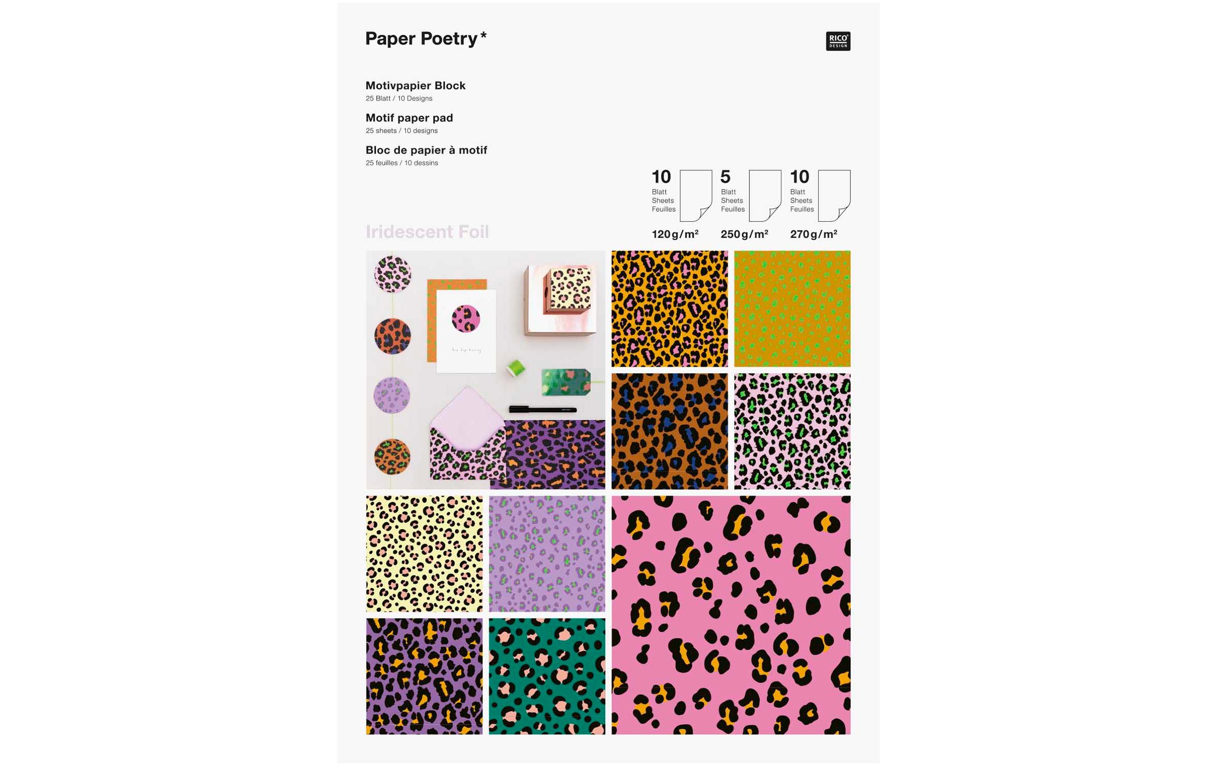 Motivblock Leo A4, 25 BlattPapierblock mit tollen Motiven