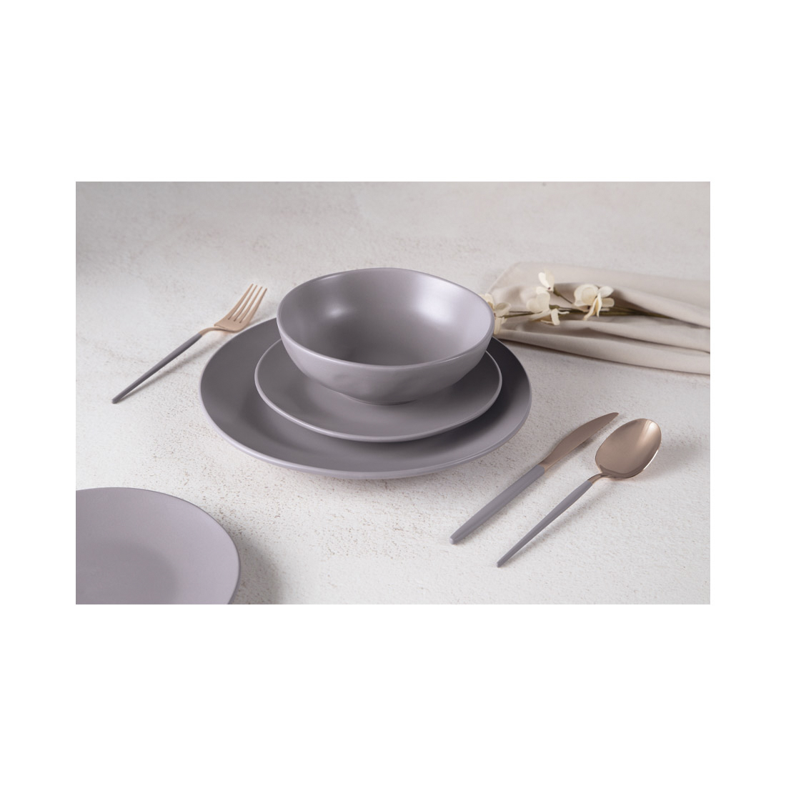 Berlinger Haus 18-teiliges Teller-Set Taupe Collection