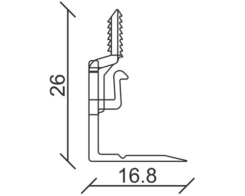 SKANDOR plintklem CH23 incl. schroeven en pluggen, verpakking van 30 stuks.
