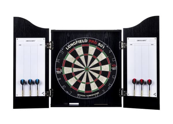 Longfield Dartskrev, Skap Og 2 Dartsett