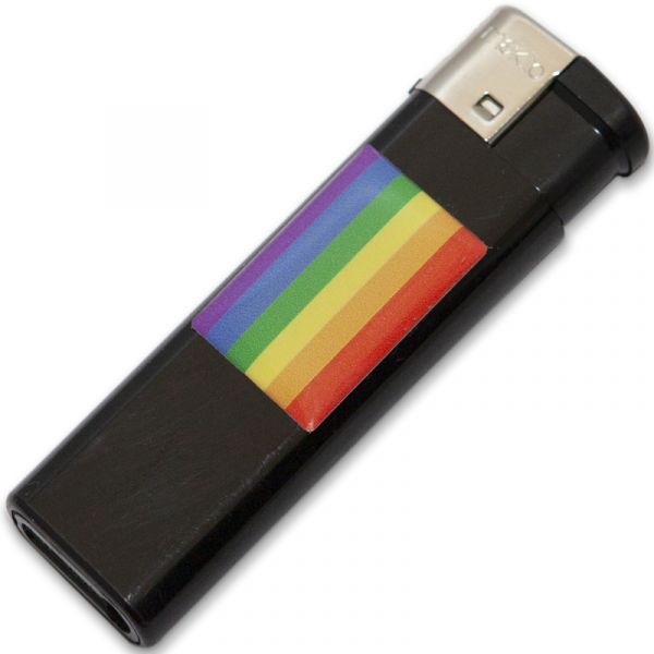 PRIDE Isqueiro Bandeira LGBT Preto D-235553 1 Un.