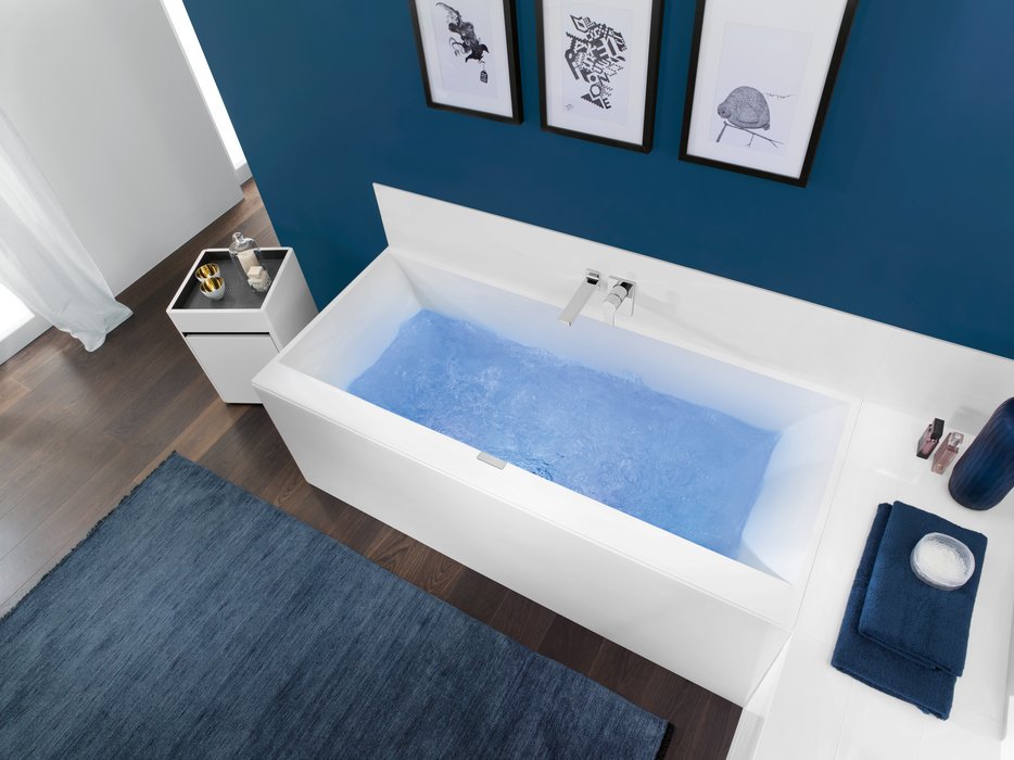Villeroy & Boch Squaro Edge inbouw ligbad 160x75cm wit