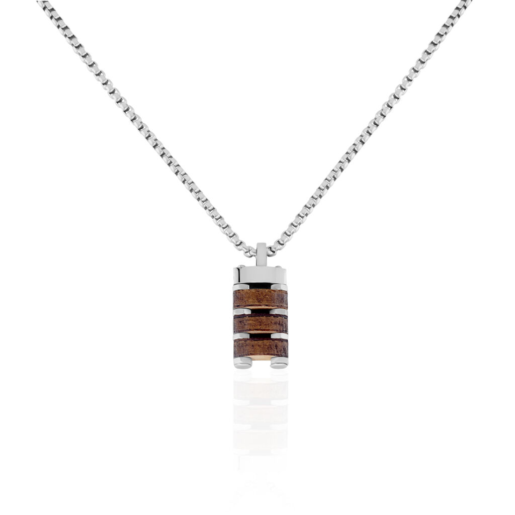 Collier Jourdan Homme Badi Acier Argente
