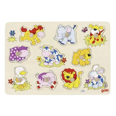 goki Steckpuzzle Tierkinder II