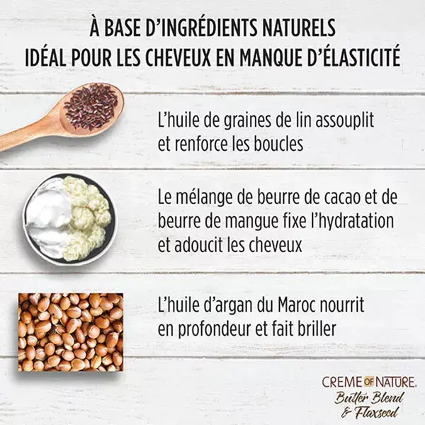 Creme of Nature Shampoo Suavizante com Manteiga e Linhaça 355ml