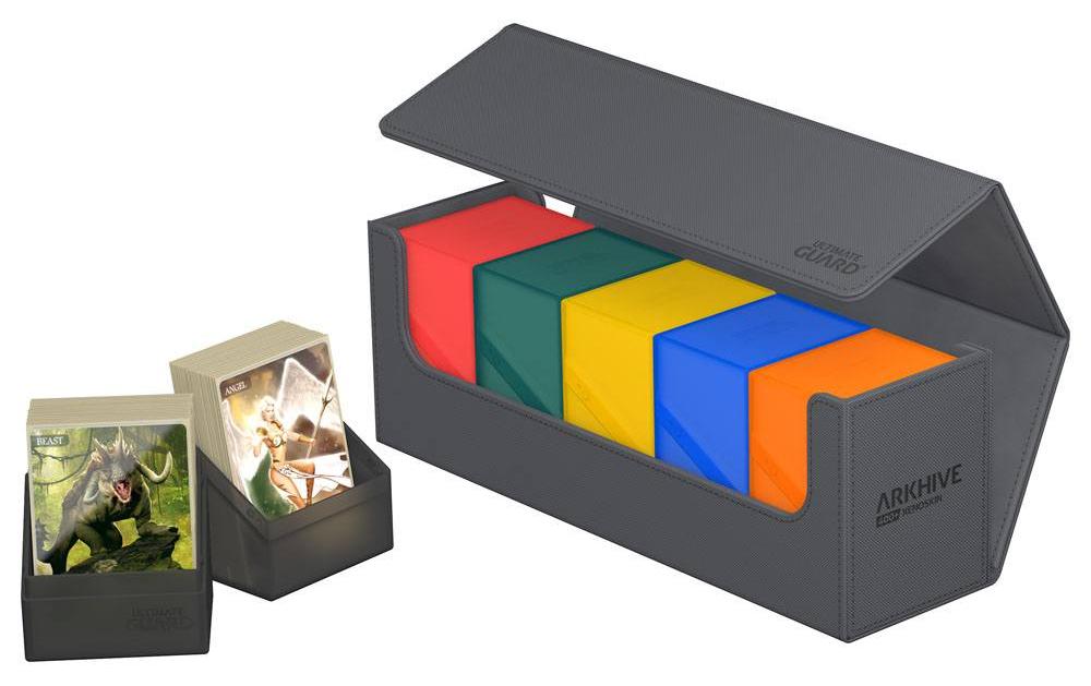 Kartenbox XenoSkin Arkhive Monocolor 400+ GrauHochwertige Box für Sammelkarten in Standardgrösse