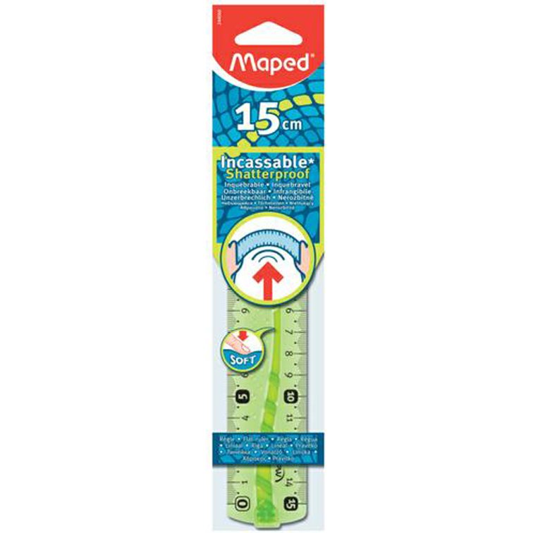 Règle plate Flex, 150 mm, en plastique, flexible