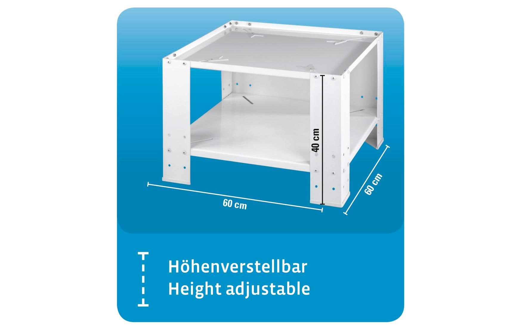 Unterbausockel<br>Sockel für Waschmaschine, Trockner sowie Kühl- und Gefrierschränke