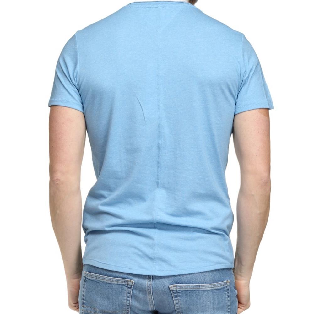 Tommy Hilfiger T-shirt Bleu Homme Tommy Jeans Slim Jaspe