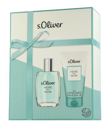 s.Oliver Here and Now for Men Set mit Shower Gel 30ml-75ml