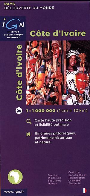 IGN - COTE D'IVOIRE 1 1 000 000