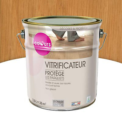 Vitrificateur parquet Passage normal Colours Chêne mat 2,5L