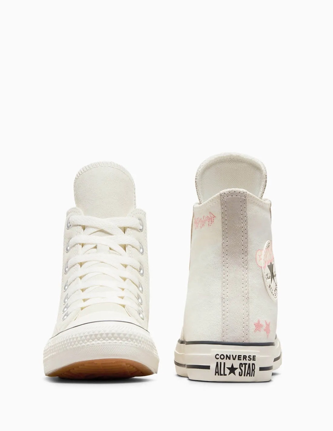 converse Sneakers Femme ctas hi egret/cave Beige/Rose phase