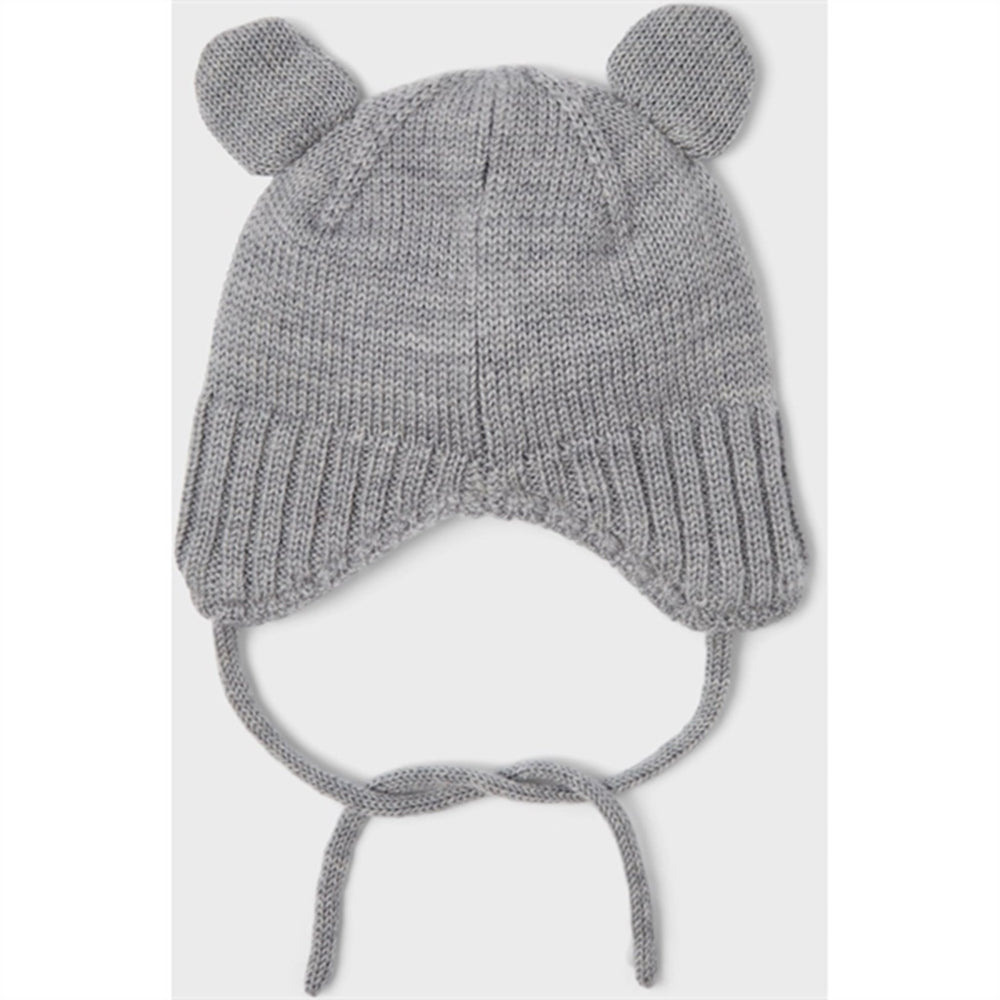 Grey Melange Runi Uld Strik Hue - Name It