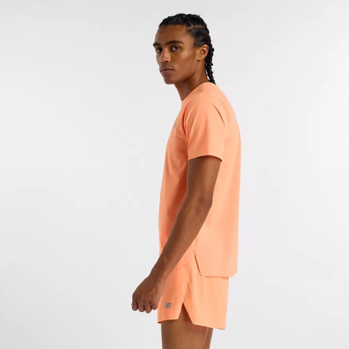 New Balance Herre T-shirts Race Day Ultra Light SS Tee Orange