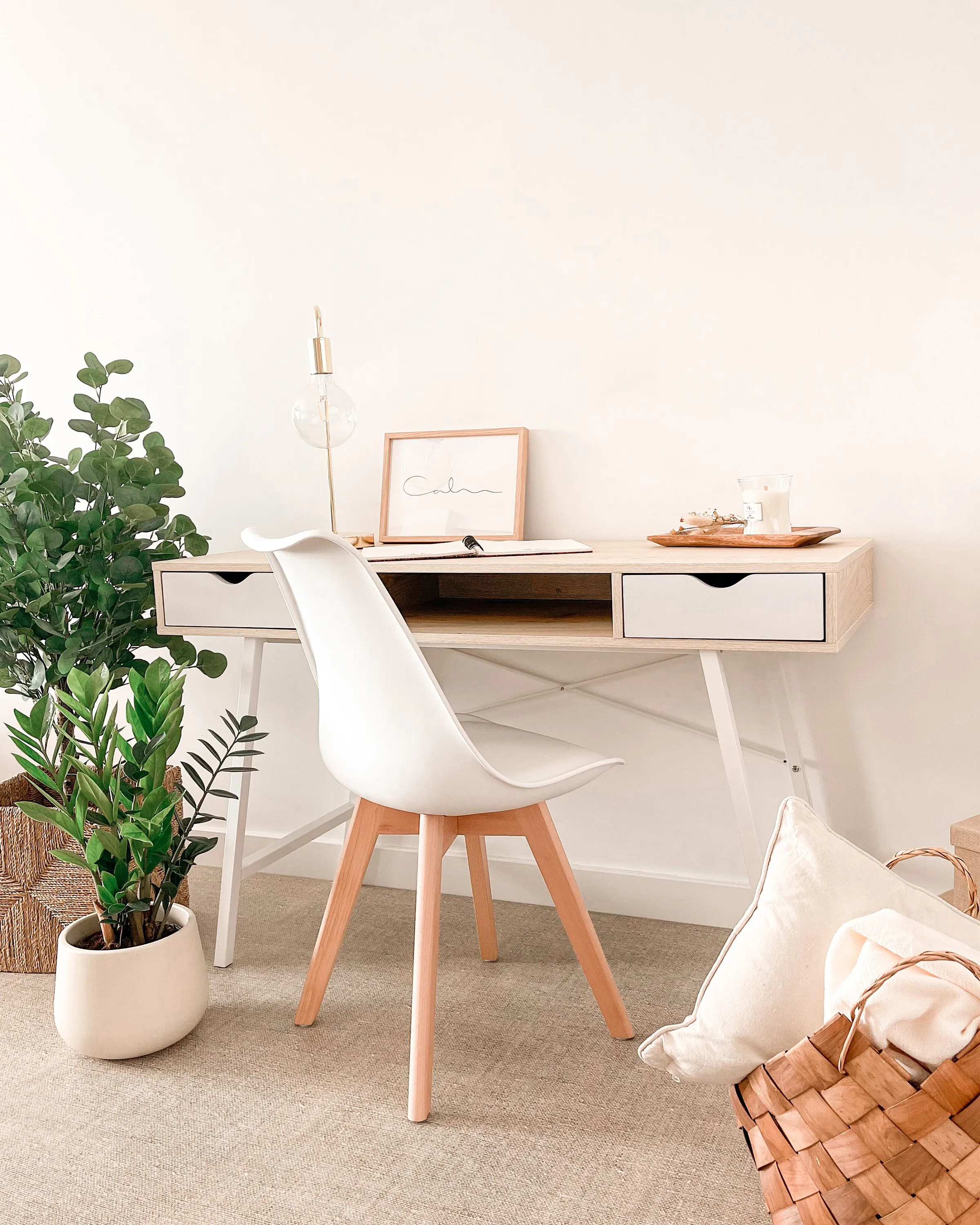 Bureau CLARITA Lichtbruin 120 cm 48 cm met lades