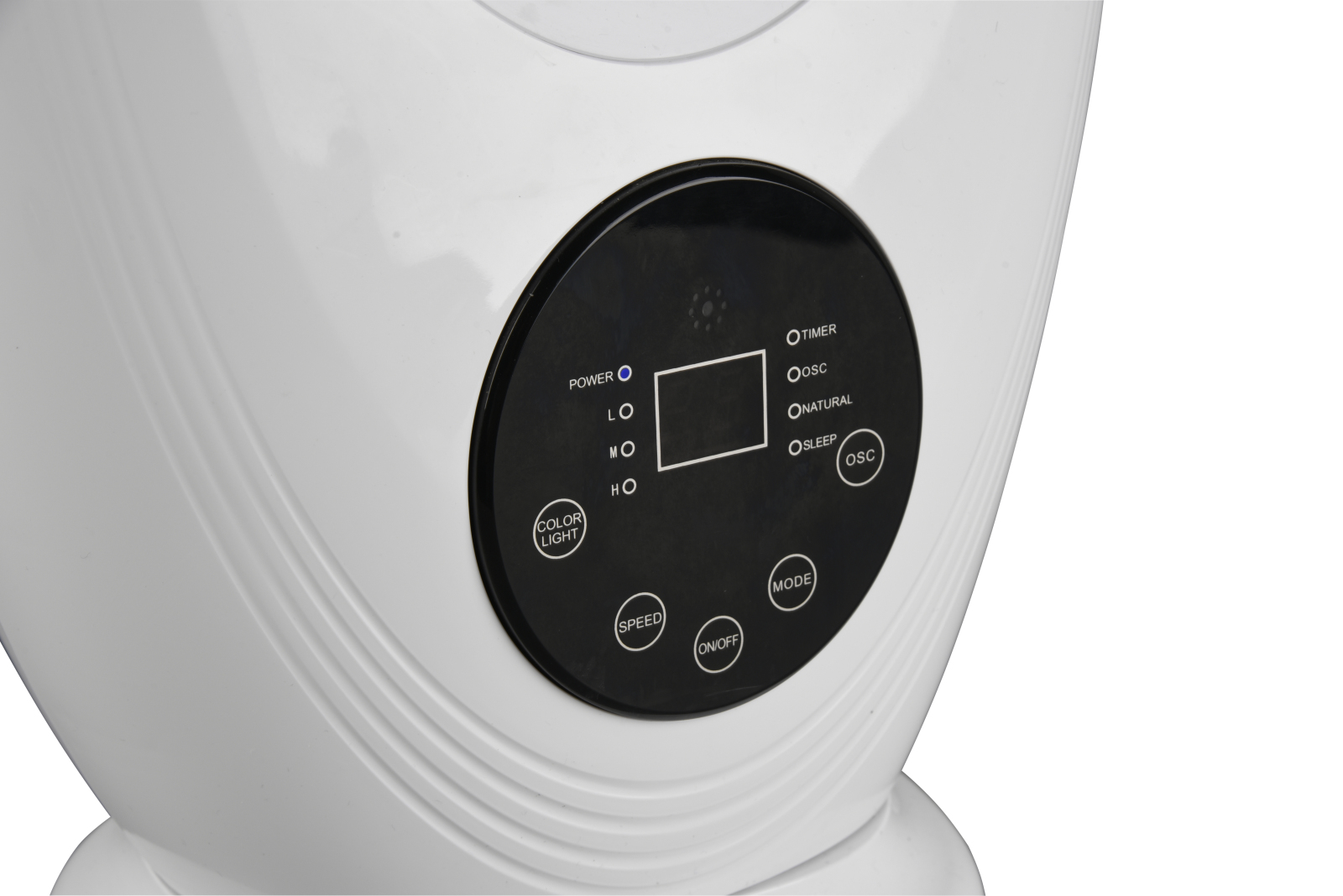 Standventilator - weiß - 3-Stufen - LED-Beleuchtung